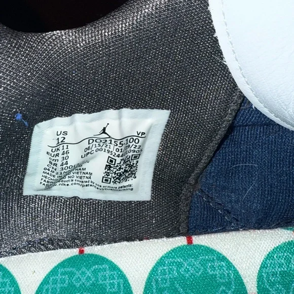 Jordan’s Jumpman Blue and White Sneakers - Picture 7 of 8